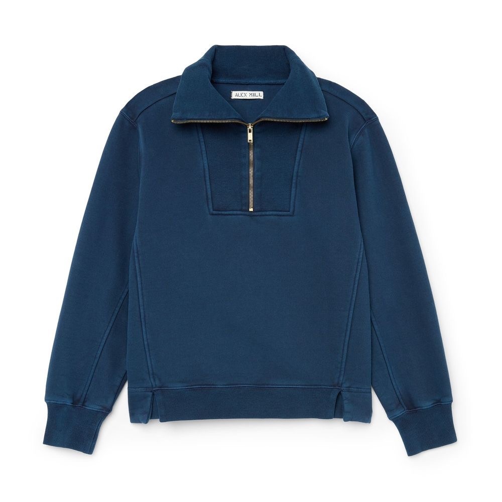 Alex Mill Ara Fleece Pullover - Faded Navy (XL)